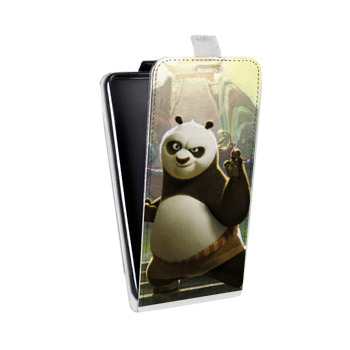 Дизайнерский вертикальный чехол-книжка для HTC One Mini Кунг-Фу Панда (на заказ)