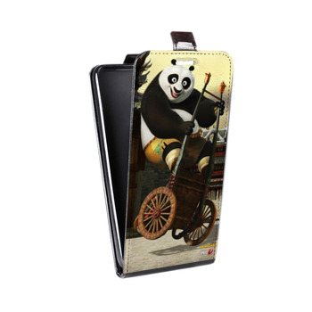 Дизайнерский вертикальный чехол-книжка для Iphone 7 Кунг-Фу Панда (на заказ)