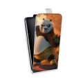 Дизайнерский вертикальный чехол-книжка для HTC Desire 12 Plus Кунг-Фу Панда