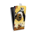Дизайнерский вертикальный чехол-книжка для Huawei Honor 10i Кунг-Фу Панда