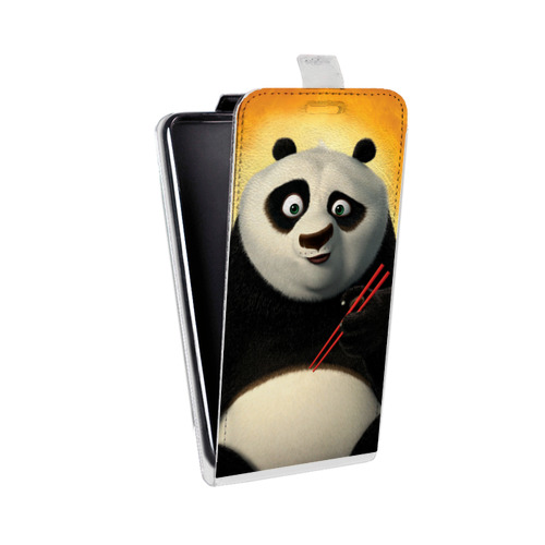 Дизайнерский вертикальный чехол-книжка для HTC One X10 Кунг-Фу Панда