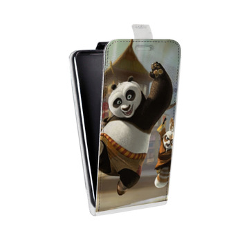 Дизайнерский вертикальный чехол-книжка для Iphone 5s Кунг-Фу Панда (на заказ)