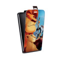 Дизайнерский вертикальный чехол-книжка для Alcatel One Touch Pop C9 Король Лев