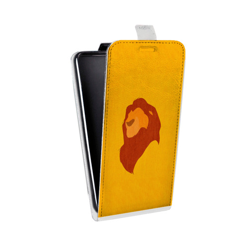 Дизайнерский вертикальный чехол-книжка для Motorola Moto E5 Plus Король Лев