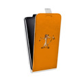 Дизайнерский вертикальный чехол-книжка для HTC Desire 400 Король Лев