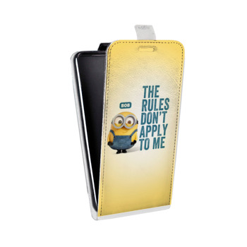 Дизайнерский вертикальный чехол-книжка для Sony Xperia E4g Миньоны (на заказ)