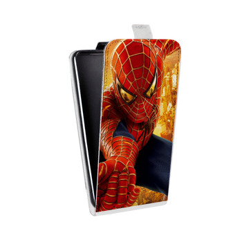 Дизайнерский вертикальный чехол-книжка для Samsung Galaxy J5 Человек-паук (на заказ)