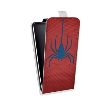 Дизайнерский вертикальный чехол-книжка для Meizu Pro 7 Plus Человек-паук (на заказ)