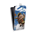 Дизайнерский вертикальный чехол-книжка для Samsung Galaxy Core Вверх
