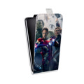 Дизайнерский вертикальный чехол-книжка для Huawei Honor 6 Plus Мстители