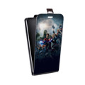 Дизайнерский вертикальный чехол-книжка для Huawei Honor 6C Мстители
