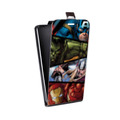 Дизайнерский вертикальный чехол-книжка для Iphone 6 Plus/6s Plus Мстители