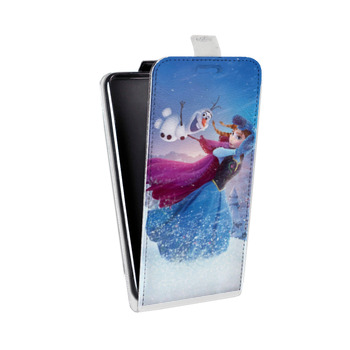 Дизайнерский вертикальный чехол-книжка для Huawei Honor 7A Холодное сердце (на заказ)