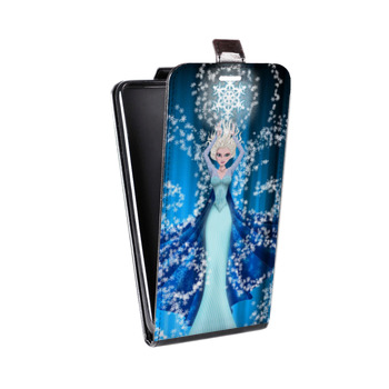 Дизайнерский вертикальный чехол-книжка для Samsung Galaxy S6 Edge Холодное сердце (на заказ)