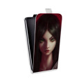 Дизайнерский вертикальный чехол-книжка для HTC Desire 601 Alice Madness Returns
