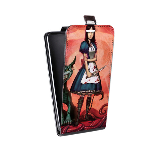 Дизайнерский вертикальный чехол-книжка для HTC Desire Eye Alice Madness Returns