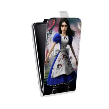 Дизайнерский вертикальный чехол-книжка для Sony Xperia E4g Alice Madness Returns (на заказ)