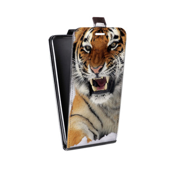 Дизайнерский вертикальный чехол-книжка для Huawei P Smart (2021) Тигры (на заказ)