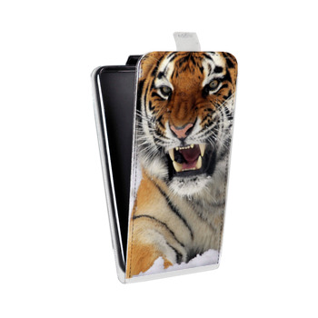 Дизайнерский вертикальный чехол-книжка для Samsung Galaxy Note 2 Тигры (на заказ)