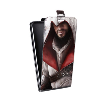 Дизайнерский вертикальный чехол-книжка для Huawei P10 Lite Assassins Creed (на заказ)