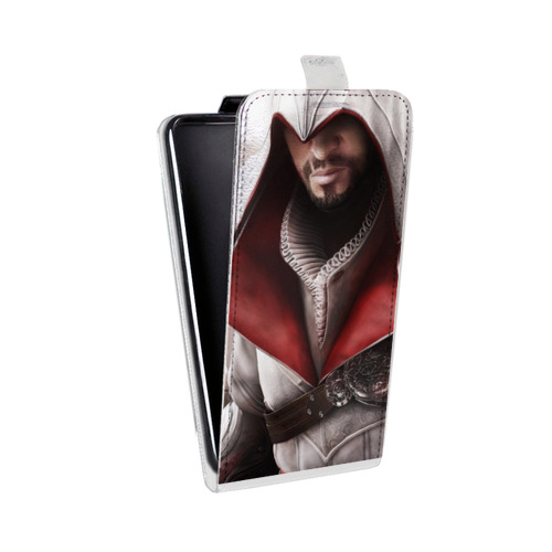 Дизайнерский вертикальный чехол-книжка для HTC Desire 516 Assassins Creed