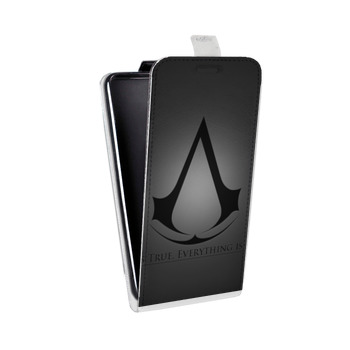 Дизайнерский вертикальный чехол-книжка для Huawei Honor 8 Assassins Creed (на заказ)