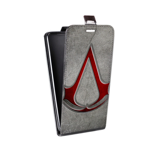 Дизайнерский вертикальный чехол-книжка для Alcatel 1 Assassins Creed