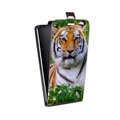 Дизайнерский вертикальный чехол-книжка для Realme 5 Тигры