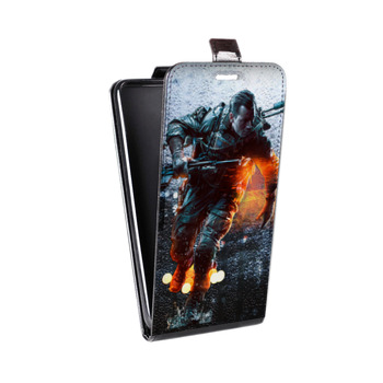 Дизайнерский вертикальный чехол-книжка для Alcatel One Touch Pop D5 Battlefield (на заказ)