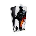 Дизайнерский вертикальный чехол-книжка для Iphone 5c Battlefield
