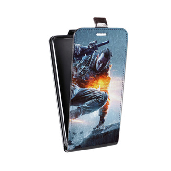 Дизайнерский вертикальный чехол-книжка для Samsung Galaxy S6 Edge Battlefield (на заказ)