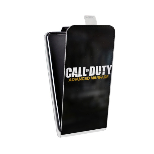 Дизайнерский вертикальный чехол-книжка для Realme 7 Pro Call of duty