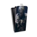Дизайнерский вертикальный чехол-книжка для HTC Desire 400 Dark souls