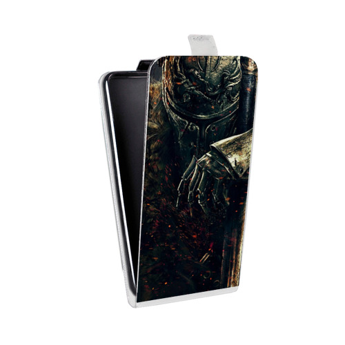 Дизайнерский вертикальный чехол-книжка для Iphone 12 Pro Dark souls