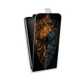 Дизайнерский вертикальный чехол-книжка для Huawei Honor 8C Dark souls