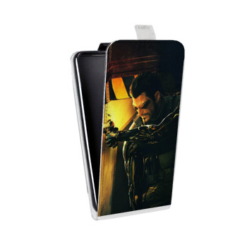 Дизайнерский вертикальный чехол-книжка для Samsung Galaxy Note 2 Deus ex (на заказ)