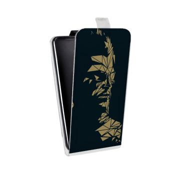 Дизайнерский вертикальный чехол-книжка для Samsung Galaxy Note 2 Deus ex (на заказ)