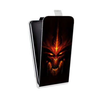 Дизайнерский вертикальный чехол-книжка для HTC U12 Plus Diablo (на заказ)