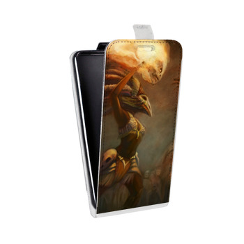 Дизайнерский вертикальный чехол-книжка для Samsung Galaxy A3 Diablo (на заказ)