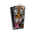 Дизайнерский вертикальный чехол-книжка для Iphone 11 Pro Max Тигры