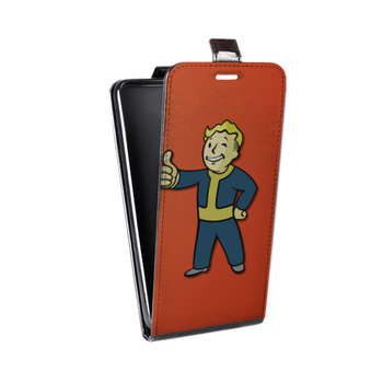 Дизайнерский вертикальный чехол-книжка для Iphone 7 Fallout (на заказ)