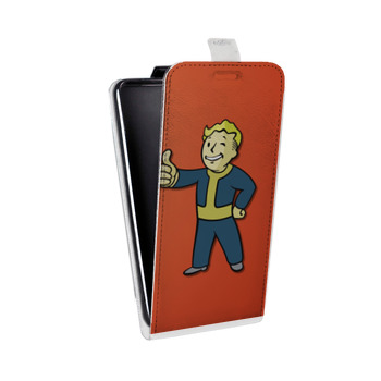 Дизайнерский вертикальный чехол-книжка для Iphone 7 Plus / 8 Plus Fallout (на заказ)