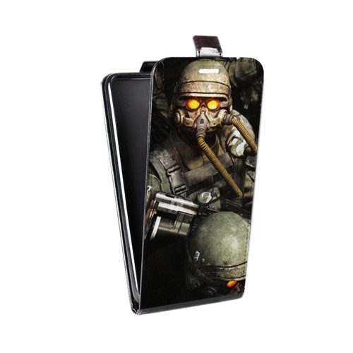 Дизайнерский вертикальный чехол-книжка для HTC 10 Fallout