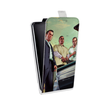 Дизайнерский вертикальный чехол-книжка для Sony Xperia E4g GTA (на заказ)