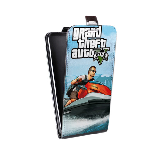 Дизайнерский вертикальный чехол-книжка для Explay 4Game GTA