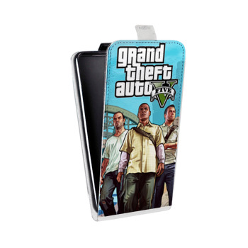 Дизайнерский вертикальный чехол-книжка для Samsung Galaxy Alpha GTA (на заказ)