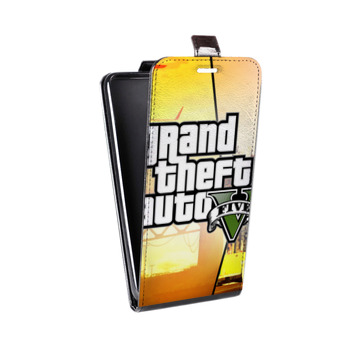 Дизайнерский вертикальный чехол-книжка для Iphone 7 GTA (на заказ)