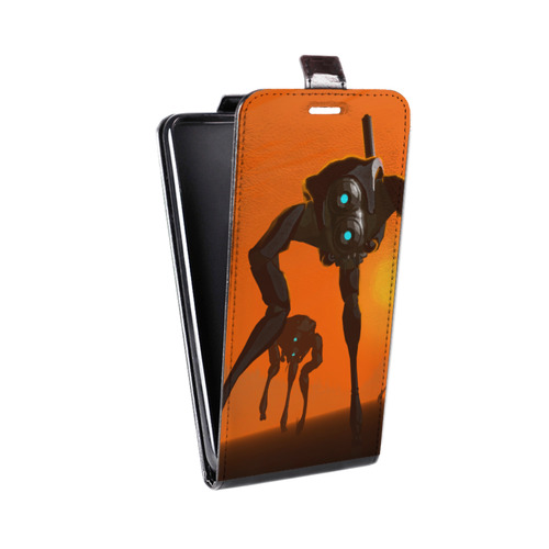 Дизайнерский вертикальный чехол-книжка для Iphone 12 Mini Half life