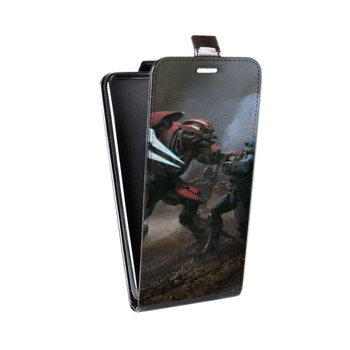 Дизайнерский вертикальный чехол-книжка для HTC U12 Plus Halo (на заказ)