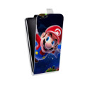 Дизайнерский вертикальный чехол-книжка для Iphone 12 Mini Mario